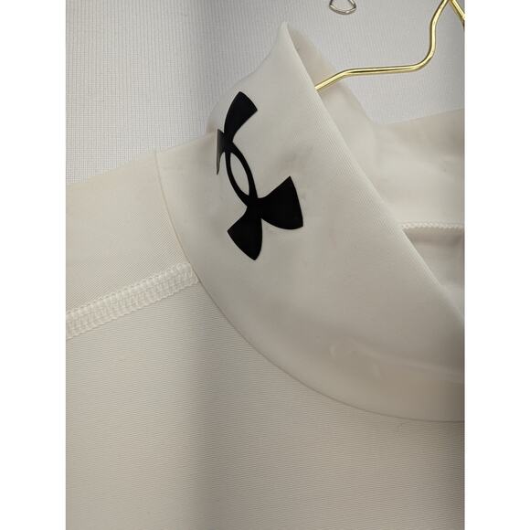 NWT Under Armour HeatGear OG Compression Men's Mock Short Sleeve in White sz XL - Picture 4 of 8